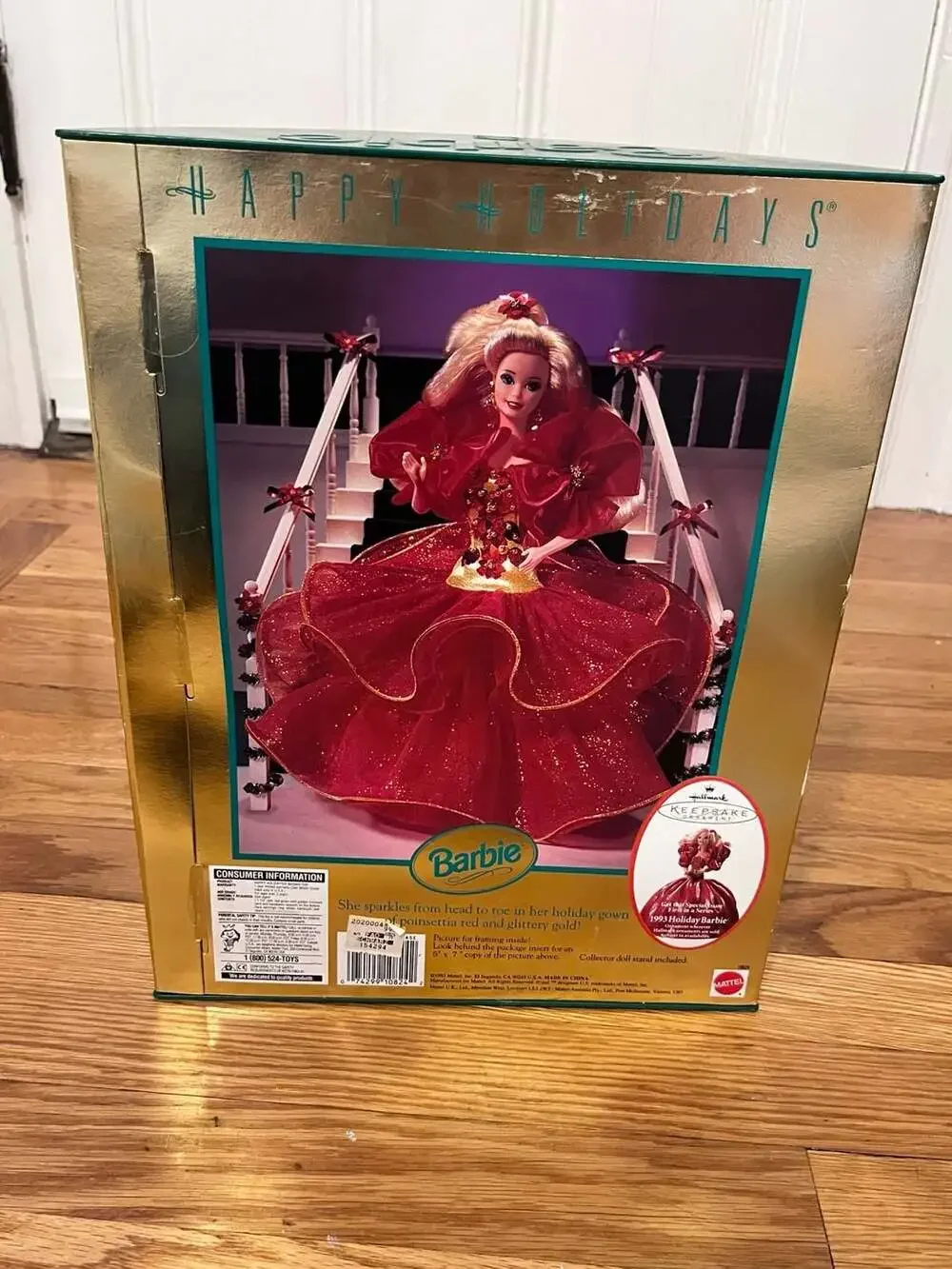 1993 Happy Holidays Special Edition Barbie Doll #10824